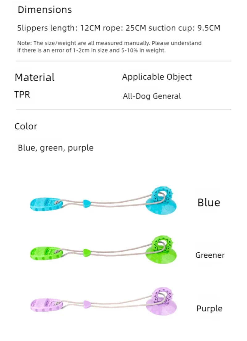 Zabawka dla psa – przyssawka, odporna na gryzienie