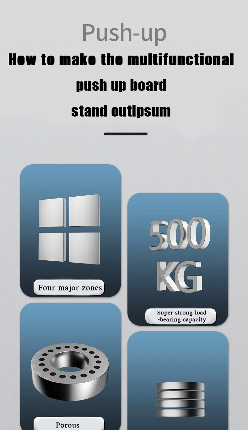 Składana deska do pompek – sprzęt fitness do domu