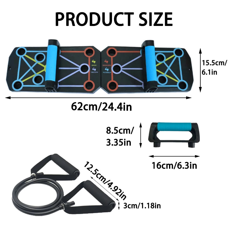 Składana deska do pompek – sprzęt fitness do domu